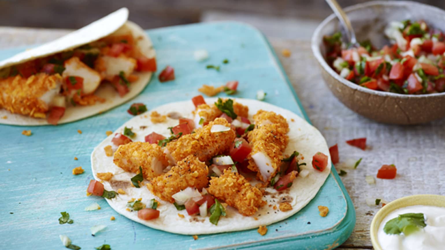 crunchy fish tacos